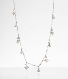 "Boutique By BKE Celestial Necklace - Silver 14-19, Women's Silver Rhinestone multi pendant necklace Length measures 19". Apparel & Accessories" Multi Pendant, Celestial Necklace, The Boutique, Silver Rhinestone, Boutique Jewelry, Necklace Silver, Necklace Length, Necklace For Women, Silver Necklaces