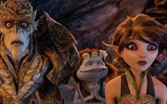 an animated scene from the movie how to train your dragon