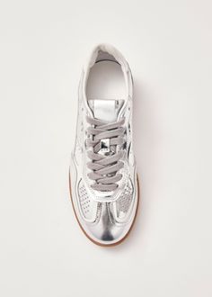 Tb.490 - Silver Sneakers | ALOHAS Silver Sneakers, Vegan Boots, Sustainable Leather, Naha, Colmar, Logo Stamp, Winter Sale, Max Mara, Leather Sneakers