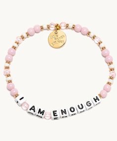 These best selling crystal beaded bracelets includes inspiring words on each bracelet geared towards the besties in your life.. A must to layer with other bracelets or wear alone. Hand-crafted, crystal beaded bracelet Plated brass hardware Elastic stretch bracelet Handle with care - do not wet Prop 65 compliant Crystal Beaded Bracelets, Little Words Project, Inspiring Words, I Am Enough, Handle With Care, Crystal Beads Bracelet, Gift Accessories, Brass Hardware, Stretch Bracelet