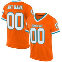 Order the jersey with special name & number you want from our shop, making a vibrant look on the field or daily life! Features: 1. Material: 100% Recycled Polyester-Body; 88% Nylon/12% Spandex-Neckline, Sides, Sleeves 2. Fit: Authentic jerseys have an athletic cut that fits snug in the chest and shoulders. 3. Stitched tackle twill name and numbers 4. Sublimated stripes on sleeves 5. Zone stretch fabric for enhanced movement; Tailored fit designed for movement 6. Moisture-wicking fabric has spong Sporty College Jersey With Name Print, College Team Name Jersey, Collegiate Team-colored Jersey With Name Print, Collegiate Jersey With Team Colors And Name Print, Varsity Football Season Jersey, Varsity Jersey For Football Season, College Jersey For Team Spirit, College Sportswear Jersey With Team Name, Varsity Jersey With Moisture-wicking Material