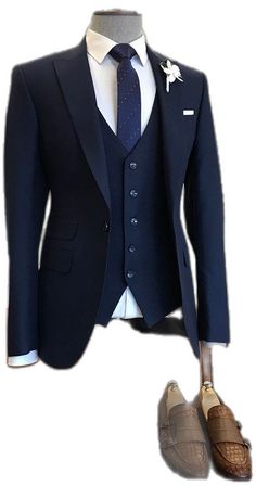 Fitted Blue Tuxedo For Black-tie Events, Blue Notch Lapel Suit For Black-tie Events, Luxury Blue Suits For Black-tie Events, Blue Fitted Suit For Black-tie Events, Blue Fitted Blazer For Black-tie Events, Fitted Blue Blazer For Black-tie Events, Slim Fit Suiting Fabric Set For Groom, Slim Fit Suit With Suit Collar For Groom, Groom's Slim Fit Suit With Suit Collar