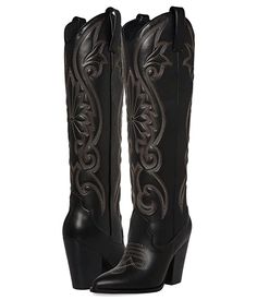 Tall Cowgirl Boots, Cowgirl Boots Outfit, Bota Country, Black Cowboy Boots, Steve Madden Boots, Western Boots Women, Fresh Shoes, Hype Shoes, Frye Boots