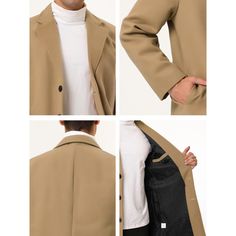 With concise lines, the lapel design, and the button closure, this coat is stylish and generous, showing the elegant charm of men. Put on this simple and fashionable coat to enhance your elegant image, which is a good choice for your wardrobe. Pair this with solid pants to build your smart look. Suitable for autumn and winter, daily and special occasions, such as weddings, parties, business meetings, leisure, travel, etc. Lapel Design, Men's Trench Coat, Long Jacket, Model Body, Slim Fit Men, Coat Fashion, Body Size, The Button, Autumn And Winter