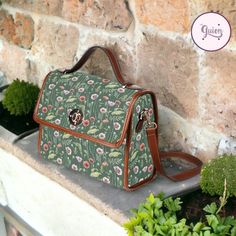 Vintage Green Shoulder Bag For Summer, Green Floral Print Shoulder Bag For Summer, Green Bohemian Crossbody Satchel, Cottagecore Bag Aesthetic, Cottagecore Messenger Bag, Vintage Green Pouch Shoulder Bag, Cottagecore Handbag, Green Floral Print Shoulder Bag, Green Crossbody Bag