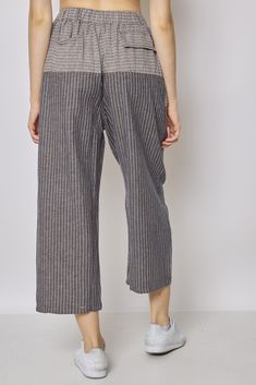 Description


Bring a touch of casual sophistication to your wardrobe with our striped gray linen pants. Its fluid and light cut offers you optimal comfort while remaining stylish. Imagine yourself walking through the streets of Paris, dressed in these trendy pants, ready to face the freshness of autumn. Wear it with a wool sweater and ankle boots for a casual outfit while walking around town. For a special night out, pair it with a sleek blouse and heels for a sophisticated look. Our gray strip Striped Linen Pants, Parisian Look, Trendy Pants, Paris Street, Gray Linen, Striped Linen, Casual Elegance, Outfit Casual, Linen Pants