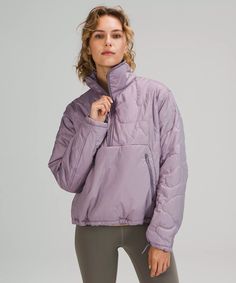 Insulated Quilted Pullover Jacket | Women's Hoodies & Sweatshirts | lululemon Lavender Lululemon, Quilted Pullover, Puff Jacket, Long Parka, Women's Hoodies, Cropped Vest, Women Hoodies Sweatshirts, Pullover Jacket, Casual Clothes