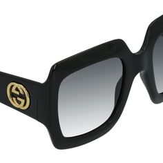 GUCCI GG0053SN 001This square Gucci sunglass comes in a black frame with grey gradient lenses.About Gucci:Gucci, established in Florence in 1921, has firmly established itself as a leading luxury fashion brand on a global scale. With a history spanning nearly a century, Gucci continually pushes the boundaries of luxury fashion, propelled by its contemporary vision. This unique perspective has catapulted the brand into the ranks of the most influential fashion houses in the world, celebrated for Lisa Barlow, Double G Logo, Gucci Brand, G Logo, Gucci Eyewear, Grey Gradient, Luxury Eyewear, Gucci Sunglasses, Sunglass Lenses