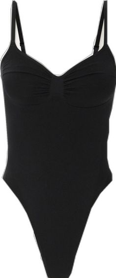 Seamless Stretch One-piece Leotard, Fitted One-piece Bodysuit With Lined Body, Seamless Fitted Bodysuit For Night Out, Fitted Seamless Bodysuit For Night Out, Stretch Bodysuit With Built-in Bra, Night Out Seamless Second-skin Bodysuit, Seamless Second-skin Bodysuit For Night Out, Sleek Fitted Swimwear With Built-in Bra, Fitted Bodysuit With Boning