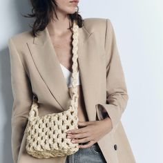 Gorgeous Woven Crossbody Bag From Zara, Woven Crossbody Bag. Long Braided Handle. Zip Closure. Bloggers Favorite, Brand New With Tag. Size: 7.1 Height X 7.1 Length X 2.8 Width (Inches) Color: Light Beige Material: Outer Shell 100% Polyurethane Lining 100% Polyurethane Chic Crochet Bag For Spring Shopping, Chic Natural Crossbody Shoulder Bag, Chic Natural Color Crossbody Shoulder Bag, Spring Beige Hobo Bag With Detachable Strap, Chic Beige Crochet Shoulder Bag, Chic Spring Shoulder Bag With Braided Handles, Beige Shoulder Bag With Braided Handles For Day Out, Chic Natural Color Hobo Bag, Chic Beige Crochet Bag