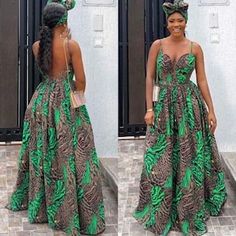 Ankara Fabric Maxi Wedding Dress, Summer Party Ankara Midi Dress, Summer Party Midi Dress In Ankara Fabric, Elegant Ankara Party Dress, Green Ankara Party Dress, Elegant Ankara Fabric Party Dress, Green Ankara Fabric Party Dress, Elegant Fitted Ankara Midi Dress, Spring Party Dress In Ankara Fabric