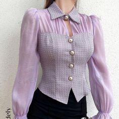 Never Worn - Bought On Shein Fitted Purple Tops For Office Wear, Cozy Fall Outfits Aesthetic, Tudor Period, Outfits Nyc, Fall Outfits Aesthetic, Boho Picnic, Fall Outfits For School, Chic Maxi Dresses, Cozy Fall Outfits