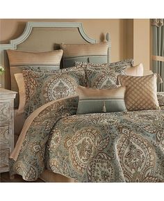 the comforter is neatly made and ready to be used in any room or bed