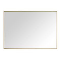 a white and gold framed wall mirror on a white background with clipping for text