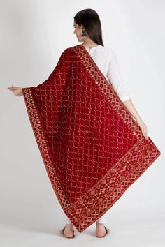 Women's premium quality light weight velvet shawl with all over gold silk thread embroidery, & sequin work. Prefect for use as winter evening formal wrap. Ready to ship from CaliforniaFabric: VelvetSize: Length 2.25 m, Width: 0.5mWork: Embroidered, sequinsCondition: New Phulkari Pants, Formal Wrap, Lucknowi Kurta, Silk Thread Embroidery, Bridal Dupatta, Phulkari Dupatta, Velvet Shawl, Winter Evening, Plus Size Suits