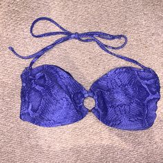 Victoria’s Secret Swim Bikini Top. Size Small. Nwots. Purple Snakeskin Print. Has Adjustable Tie Top Straps And Crosses In The Back. Also Has A Cute Metal Rim In The Front For That Extra Flare! Never Worn So It Is In Perfect Condition! Open To Offers! Purple Bandeau Swimwear For Party, Top Straps, Snakeskin Print, Victoria Secret Swim, Tie Top, Snake Skin, Blue Purple, Womens Swim, Victoria’s Secret