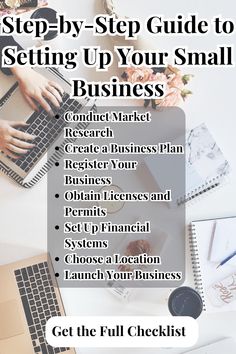 the steps to setting up your small business