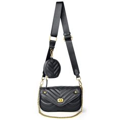 PRICES MAY VARY. Our Small Crossbody Bag is crafted from high-quality luxury PU leather, ensuring durability and a stylish look. The bag features an adjustable and removable wide shoulder strap that can be worn as a shoulder or cross-body bag, as well as a chic metal golden chain for a handbag option. PERFECT FOR DIFFERENT OCCASION:You can take it with you on a date, to work, shopping, traveling, or even to a party or dinner... VERSATILE AND CONVENIENT DESIGN: This crossbody bag with coin purse Quilted Handbag, Purses For Women, Small Crossbody Purse, Quilted Handbags, Quilted Crossbody Bag, Designer Shoulder Bags, Small Crossbody Bag, Small Crossbody, Small Handbags