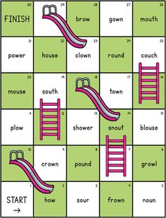 a board game with ladders and slides