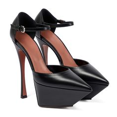 TAAFO Party High Heels Pumps Ladies Pointed Toe Ankle Buckle Strap High Platform Shoes Black-40 High Platform Shoes, Party High Heels, Black Platform Shoes, Amina Muaddi, Heels Pumps, High Heel Pumps, Platform Shoes, Shoes Black, Platform Heels