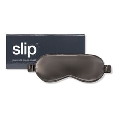 Pure Silk Sleep Mask -  What could be better than sleeping on a Slipsilk pillowcase? Wearing a luxurious Slipsilk sleep mask at the same time. Slip's Pure Silk Sleep Mask is 100% pure silk, inside and out. It's made with pure silk filler, silk internal liner and a silk-covered elastic band.    Features     100% pure silk filler and internal liner Includes slipsilk covered elastic band Made from 100% highest grade (6A) long fiber mulberry silk with a thickness of 22 momme Non-toxic dyes     Resea Silk Sleeping Mask, Slip Pillowcase, Best Sleep Mask, Sleeping Pack, Bronze Hair, Leopard Face, Silk Sleep Mask, Sleep Accessories, Bleach Product