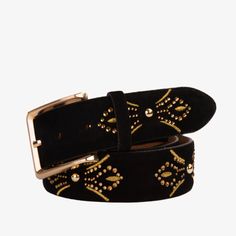 Gorgeous Exotic Dress Belt Genuine Calfskin Hi-Quality Full Nubuck Backing Satin Nickel Buckle Handmade In Turkey The width of the belt:1.5" Lazio Black and Gold Elegance: Radiant Harmony Gold Sequin Embellishments: The Lazio Black and Gold Belt is adorned with gold sequin embellishments, meticulously chosen to add a unique brilliance to your belt. Genuine Black Suede Leather: Crafted from high-quality genuine black leather, the Lazio belt combines durability and elegance, bringing sophisticatio Gold Belts, Gold Embellishment, Gold Sequin, Gold Pattern, Belted Dress, Leather Belt, Black Suede, Shoe Brands, Suede Leather