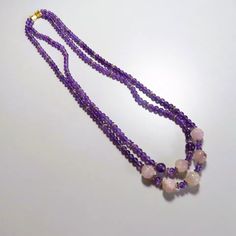 Vintage Multi Two Strand Chinese Shou Carved Amethyst Gold Vermeil Necklace | eBay Purple Amethyst Necklace With Gemstone Accents, Luxury Amethyst Necklace With Gemstone Accents, Luxury Amethyst Multi-stone Necklace, Luxury Multi-stone Amethyst Necklace, Luxury Amethyst Gemstones With Natural Stones, Luxury Natural Amethyst Gemstones, Luxury Purple Necklace With Gemstone Beads, Luxury Amethyst Gemstone Beads Jewelry, Luxury Amethyst Necklaces With Natural Stones