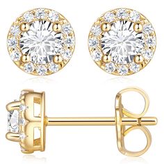 PRICES MAY VARY. 💖【Brilliant Cubic Zirconia Gems】14k gold stud earrings for women 14k gold earrings for women showcase gleaming cubic zirconia gemstones, presenting a touch of luxury that mirrors the brilliance of cubic zirconia 💖【Charming Minimalism】These 14k gold plated stud earrings for women hypoallergenic earrings flaunt a small, dainty design that speaks volumes about your sophisticated style without being overtly showy 💖【Hypoallergenic Assurance】With a 14K gold hypoallergenic design, o Women Gold Earrings, Small Stud Earrings, Gold Earrings For Women, Women Earrings, Gold Stud Earrings, Hypoallergenic Earrings, Stud Earrings For Women, Gold Stud, Gold Earrings Studs