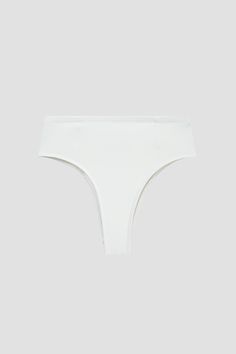 Ninefoot Studio Nyang-Nyang Surf Bikini Bottom in Off White | Bottoms White Beach Brief Bottoms, White Beach Bottoms In Brief Style, White Beach Bottoms, White Brief Bottoms For Beach, White Brief Bottoms For Poolside, Micro-elastic White Brief Swimwear, White Seamless Summer Bottoms, White Smoothing Swimwear For Summer, White Seamless Bottoms For Poolside