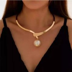 Questions? Leave A Comment Below! Elegant Gold Pearl Choker, Chic White Choker Jewelry, Elegant Alloy Necklaces For Party, Classic Pearl Pendant Jewelry For Party, White Pearl Necklace With Alloy, Chic Metal Jewelry With Pearl Chain, Gold Pearl Pendant Necklace For Party, Gold Pendant Pearl Necklace For Party, Elegant Party Necklaces In Alloy