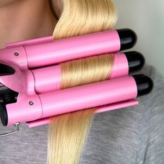 Why it's WOWAward-winning hair triple barrel curling iron waver for achieving effortlessly glam, beachy waves Crease-free clamp allows for loose, glam wavesBabe Waves is ideal for ALL hair types, from fine and flat to thick and coarseDigital dial to control temperature for styling flexibility Mermaid Hair Waves, Waving Iron, 3 Barrel Curling Iron, Waves With Curling Iron, Mermaid Waves, Barrel Curling Iron, Glam Waves, Waves Hair, Barrel Curls