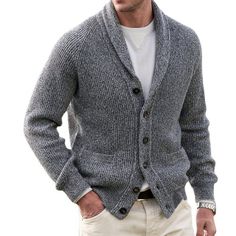 Mens Shawl Cardigan, Mens Cable Knit Cardigan, Mens Shawl Collar Sweater, Men Shawl, Mens Shawl Collar Cardigan, Cardigan Vest Sleeveless, Mens Knit Sweater, Mens Fashion Sweaters, Cable Knit Sweater Cardigan