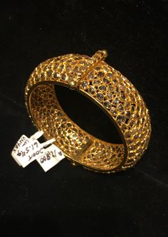 "- DO NOT PURCHASE - THIS ITEM HAS SOLD in the gallery - Awesome cuff bracelet with astounding craftsmanship!... 61.54 grams of 20kt gold & over 10 carats of 350  diamonds set in a mosaic style, with all unique / different shaped single-cut faceted stones... Hinged... Circular form... With pin closure. No signature!... despite the obvious mastery... Crazy! 1\" wide x 8\" interior circumference 609R - This stunning piece is coming from an exciting relationship with a well known & popular Santa Fe Formal Gold Bangle With Single Cut Diamonds, Luxury Gold Bangle With Rose Cut Diamonds, Luxury 22k Gold Hand Set Bangle, Hallmarked Yellow Gold Diamond Bangle, Luxury Yellow Gold Bracelets With Rose Cut Diamonds, Luxury Gold Bracelets With Rose Cut Diamonds, Designer Gold Bracelet For Wedding, Luxury Rose Cut Diamond Bangle, Designer Gold Hallmarked Bangle