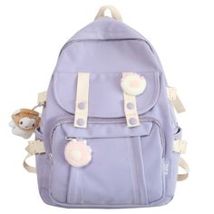 Brand Name: rentengerMain Material: NylonOrigin: CN(Origin)Technics: JacquardGender: WOMENBackpacks Type: SoftbackCapacity: 20-35 LitreInterior: Cell Phone PocketInterior: Computer InterlayerHandle/Strap Type: Soft HandleItem Type: BackpacksDecoration: ButtonDecoration: BeltsDecoration: LOCKClosure Type: zipperRain Cover: NoExterior: Flap PocketCarrying System: Arcuate Shoulder StrapModel Number: S2579028XLining Material: PolyesterStyle: Preppy StylePattern Type: SolidColor: black/blue/red/purpl Kawaii Purple Backpack For Everyday Use, Harajuku Style Purple Backpack For Everyday, Harajuku Style Purple Backpack For Daily Use, Harajuku Style Purple Bag For Back To School, Purple Harajuku Student Bag, Purple Harajuku Style Student Bag, Cute Large Capacity Purple Backpack, Kawaii Nylon Bags For Students, Cute Purple Backpack For Students