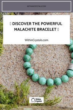 Discover the Powerful Malachite Bracelet Malachite Bracelet, Inner Wisdom, Power Crystals, Healing Energy, Spiritual Healing, Healing Powers, Inner Strength, Original Gift, Spiritual Journey