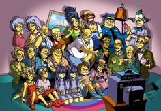 an image of a group of people with the caption'the simpsonss '