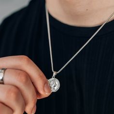 Silver Coin Pendant Necklace For Men or Women - Pendant Necklace - Boutique Wear RENN Coin Pendant Necklace, Necklace Box, Timeless Gifts, Silver Coin, Special People, Coin Pendant, Chains For Men, Silver Coins, Necklace Sizes