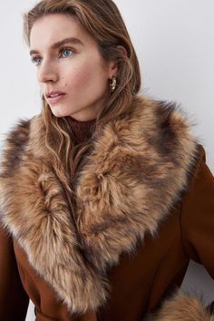 This Garment Is Part Of Our Ready For The Future Range. It Is Made With Responsibly Sourced Wool, Certified To Strict Animal Welfare Standards. Find Out More About Our Material Goals. Notes Style, Belted Coat, Dark Tan, Coat Design, Karen Millen, Animal Welfare, Fashion Face, Faux Fur, Wool