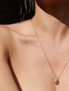 Long Link Chain Necklace – Loren Stewart Safety Pin Earrings, Necklace Shop, Necklace Chain Lengths, Link Chain Necklace, Disc Pendant, Pearl Gemstone, Chain Link Necklace, Silver Pearls, 14kt Gold