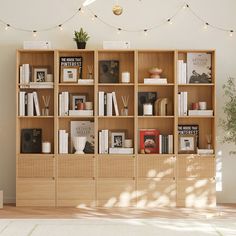 This is a bookcase storage cabinet with 3 tier cube with double drawers and shelves. It is designed in a simple and modern style with a beautiful, practical and solid appearance, suitable for many occasions of use in home decoration and daily life. Latitude Run® | Latitude Run® Branigans 5 Pcs 3-Tier Cube Bookshelf Storage Cabinet w / Double Drawer & Shelf brownWood in Natural Wood | 67.1" H X 78.5" W X 11.8" D | Wayfair Basement Shelves, Bookshelf With Drawers, Furniture Artwork, Cube Bookshelf, Minimalism Scandinavian, Ironing Table, Cabinet With Shelves, Bookcase Cabinet, Drawer Shelf