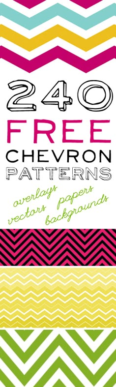 the free chevron patterns are available for purchase