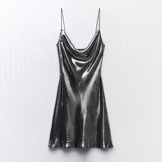 Brand New, Size M. Sold Out, Really Popular. Sleek Shiny Party Dress, Sleek Shiny Dress For Evening, Sleek Metallic Evening Dress, Sleek Metallic Dress For Night Out, Metallic Shiny Mini Dress, Metallic Shiny Mini Length Dress, Chic Shiny Cocktail Dress, Chic Metallic Mini Dress For Evening, Metallic Chic Mini Dress For Evening