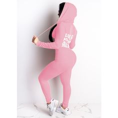 Casual Sportswear Hoodies Two Piece Pant Sets Sporty Sweats With Drawstring Hood For Leisure, Sporty Hoodie For Leisure, Athleisure Sweats With Drawstring Hood For Leisure, Leisure Athleisure Sweats With Drawstring Hood, Pink Sporty Activewear For Leisure, Sportswear Sweats With Drawstring Hood For Workout, Workout Sweats With Drawstring Hood, Athleisure Tracksuit With Drawstring Hood And Stretch, Athleisure Sweats With Drawstring Hood For Sports