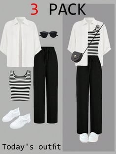 2pcs/Set 2024 Autumn/Winter New Striped Vest And Pants Outfit, Airport Fashion Two Piece Set Women Black Casual  Long Sleeve Woven Fabric Striped  Non-Stretch  Women Clothing, size features are:Bust: ,Length: ,Sleeve Length: Vest And Pants Outfit, Outfit Airport, Wedding Event Dresses, Striped Vest, Vest And Pants, Lesbian Fashion, Elegant Pant, Striped Vests, Women Shawl