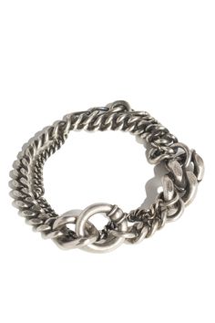 Werkstatt München Silver Two Chains Ring Bracelet laid flat 2 Ring Bracelet Chain, Oval Ring, Oval Rings, Chain Ring, Fashion And Lifestyle, Ring Bracelet, Silver Bracelets, Sale Items, Silver Bracelet