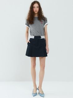 This soft skirt with the perfect pop of pretty.A smooth fabric with comfort stretch and a soft texture.Our fabric gives these skirt flexible comfort and it hugs your silhouette. - Lovely and cute mini skirt - Brand logo on the belt - Side zip closure and belt loops - Whether you add a tee or a blazer, you'll have plenty of pairing options with this chic style- It's soft and comfy with soft polyester blend Relaxed Mini Pleated Skirt, Relaxed Mini Skirt With Lining, Chic Mini Hem Pleated Skirt With Lining, Chic Pleated Mini Skirt With Lining, Flowy Mini Skort With Lined Skirt, Flowy Lined Mini Skort, Relaxed Flared Mini Skirt, Chic Mini Hem Skort With Flowy Skirt, Chic Mini Skort With Flowy Skirt