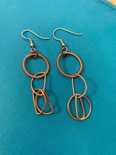 Copper chain link earrings Single Chain Link Earring In Metal, Oval Link Metal Earrings For Gift, Modern Oval Link Metal Earrings, Metal Oval Link Earrings For Gift, Modern Link Shaped Metal Earrings, Paperclip Shaped Metal Earrings As Gift, Minimalist Metal Link Earrings, Minimalist Metal Chain Link Earrings, Modern Chain Link Earrings For Gift