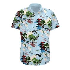 Hawaiian Shirt Description
: 
Every order is
hand-crafted
specifically for you.
Printed using a customized sublimation process to ensure
lasting, vibrant colors and quality
.
Item Material
: 30% Cotton, 70% Polyester. This is the best fabric material for 3D printing. Other fabric material can not be printed like this but printed as a decal.
Our Hawaiian Shirt will round your
flowery, summery look off nicely, underlines your fresh style
.
Many colors provided, suitable for all ages to wear. Goo Summer Printed T-shirt With Camp Collar, Casual Light Blue T-shirt For Summer, Short Sleeve Tops For Summer Leisure, Summer Leisure Short Sleeve Tops, Casual Tops With Random Print For Summer, Casual Summer Tops With Random Print, Cotton T-shirt With All Over Print For Vacation, Short Sleeve Printed Beachwear Shirt, Printed Short Sleeve Beachwear Shirt