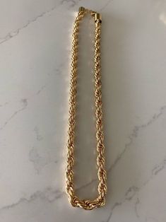 "14K Gold 5MM Rope Chain Necklace*Layering Gold Chain Necklace*14K Gold Filled Chain Choker Necklace*Rope Link Chain Choker* Rope Choker ------------------------------------------------- ♦ --------------------------------------------------- This beautiful 14K gold filled necklace can be worn as a choker, as a layering piece and it will add a statement to your outfit. It can be combined with multiple chains of different lengths to give the messy chains look. It comes available in 14K gold filled Gold Necklaces With Rope Chain And Link Shape, Gold Rope Chain Necklace, Round Shape, Gold Rope Chain Necklace, Necklace Layering Gold, Necklace Rope, Gold Circle Necklace, Long Silver Necklace, Mens Gold Jewelry, Rope Chain Necklace