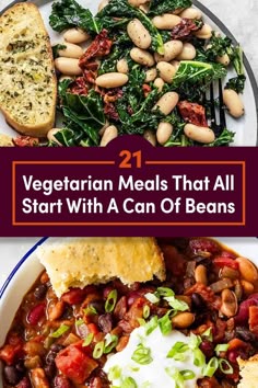 vegetarian meals that all start with a can of beans are delicious and easy to make